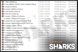 LinkedIn database leak 1b
