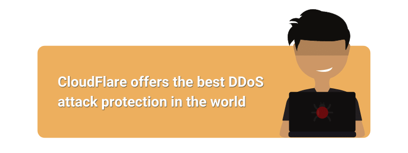 CloudFlare offers the best DDoS attack protection in the world