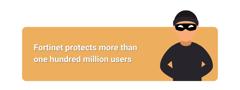 Fortinet protects more than one hundred million users