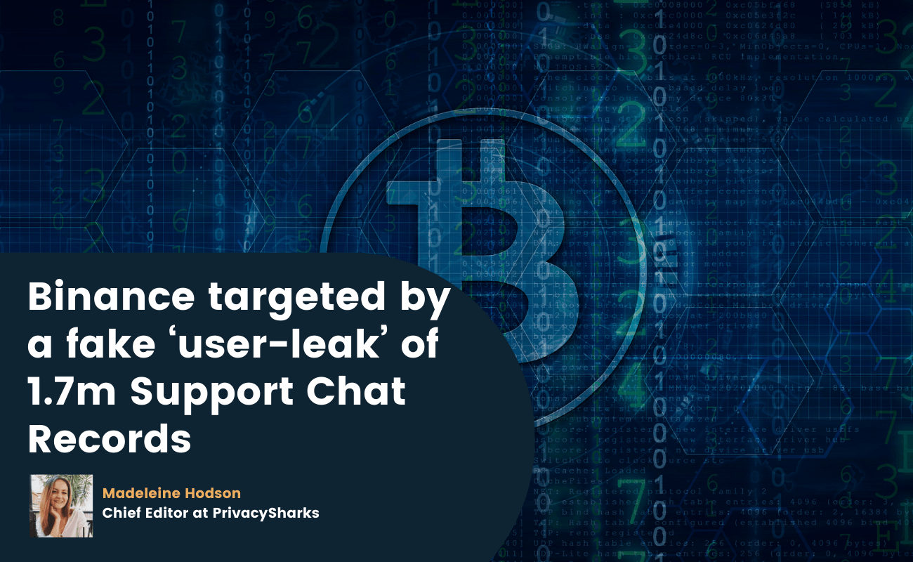 binance targeted by fake user leak