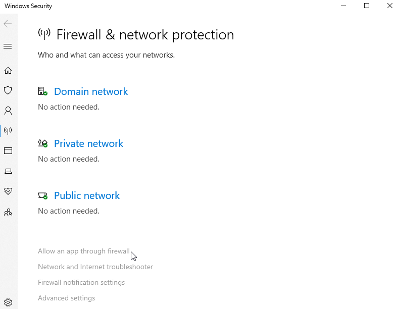 windows firewall