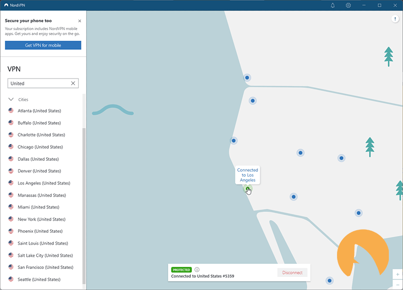 NordVPN California