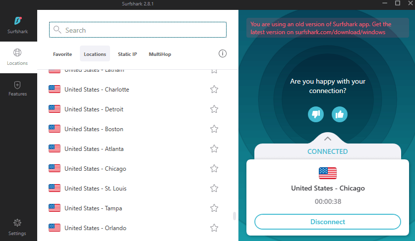 chicago vpn connection