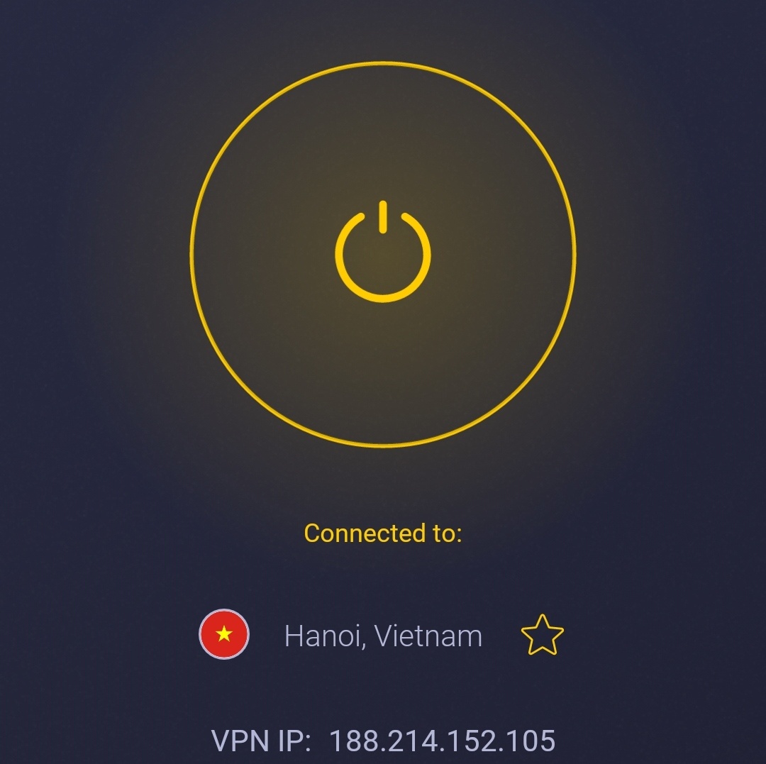 connected to Vietnam server