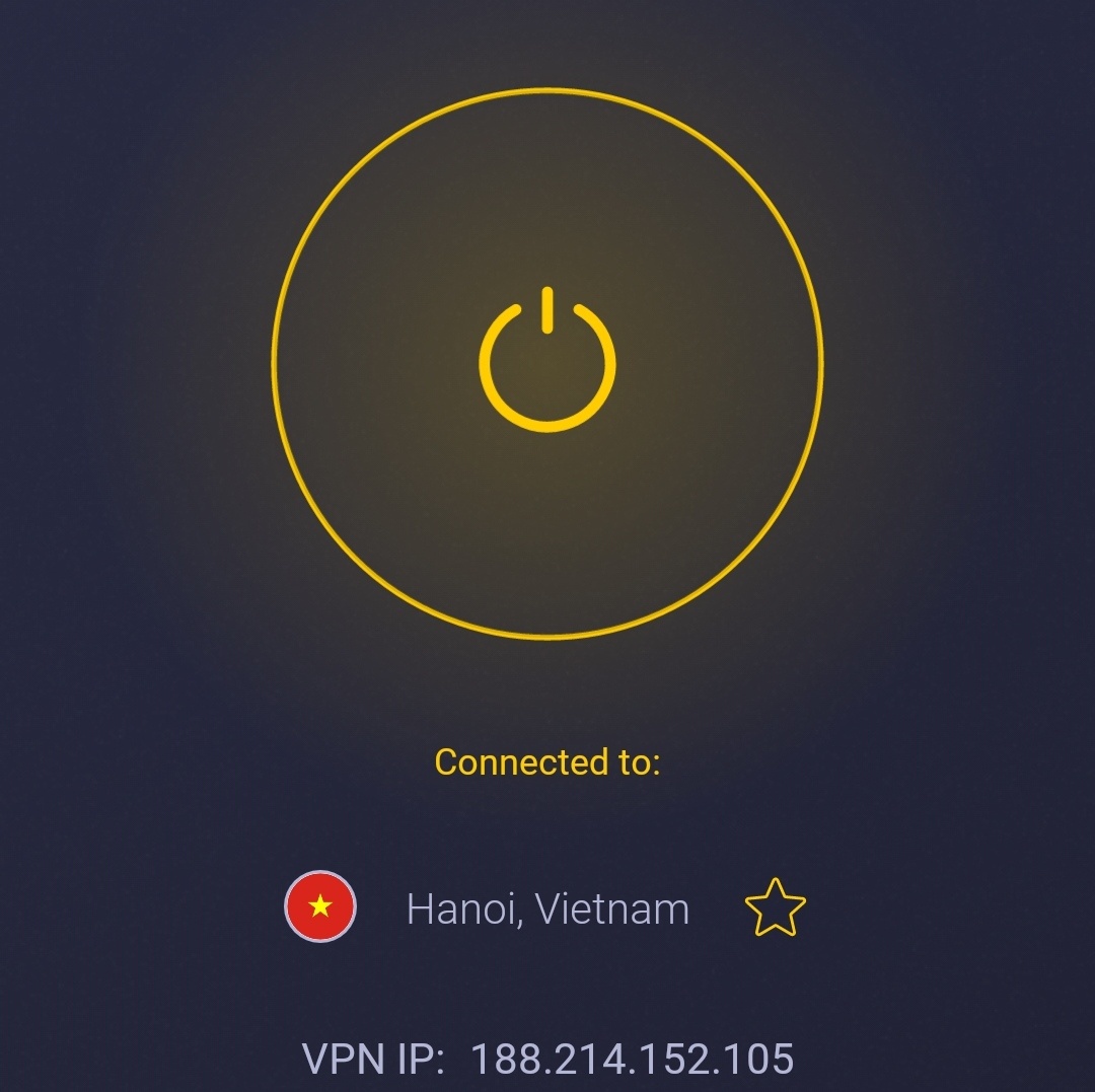 connected to Vietnam server