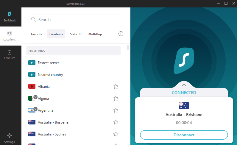 Australian VPN server
