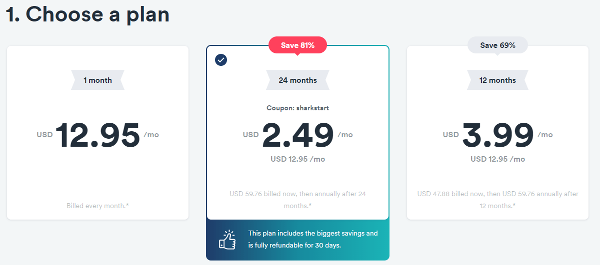 choose a vpn plan